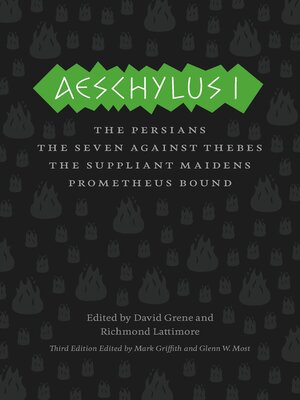 cover image of Aeschylus I